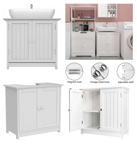 White under sink basin cabinet - basin,