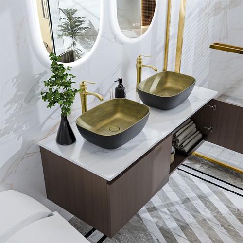 Wall mounted bathroom vanity - wall,