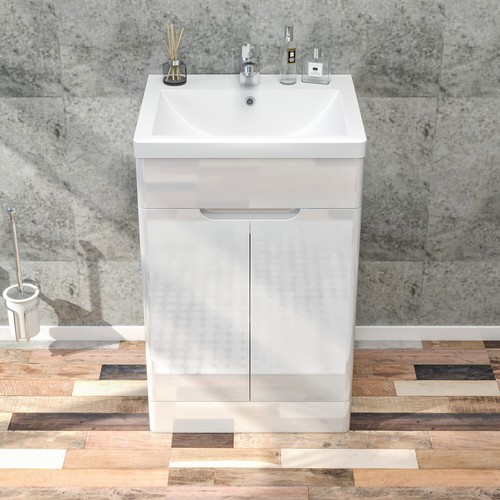 500mm high gloss white - 500mm,