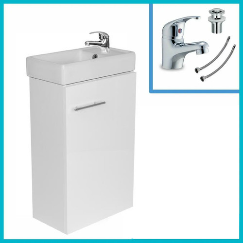 White gloss bathroom - white,