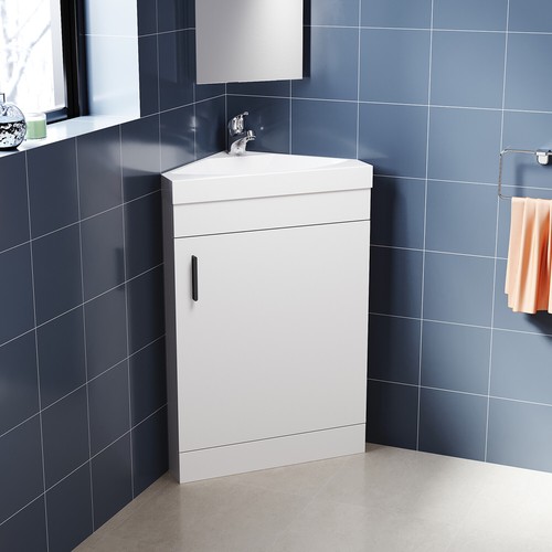 Modern corner bathroom vanity - corner,