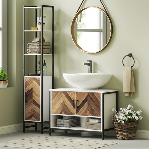 Homcom under sink cabinet for - sink,