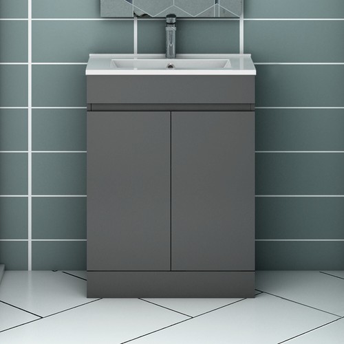 Floor standing bathroom vanity - floor,
