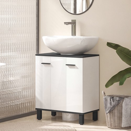 High gloss under sink - high, bathroom