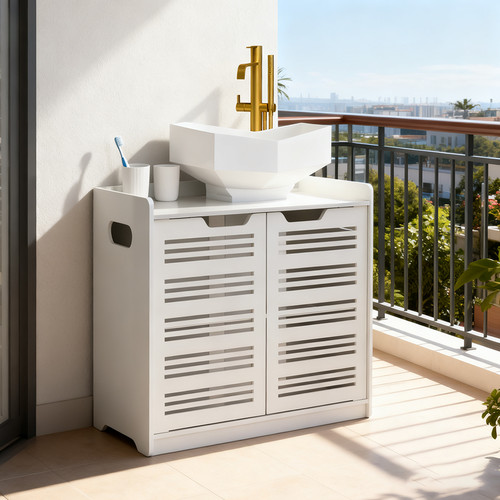 Bathroom sink cabinet - bathroom,